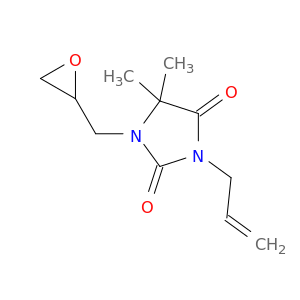2,4-Imidazolidinedione, 5,5-dimethyl-1-(oxiranylmethyl)-3-(2-propenyl)-