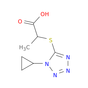 2-[(1-cyclopropyl-1H-1,2,3,4-tetrazol-5-yl)sulfanyl]propanoic Acid
