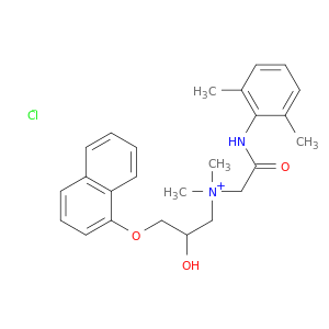 DIMETHYL(2-HYDROXY-3-(NAPHTHALEN-1-YLOXY)PROPYL)(((2,6-XYLYL)CARBAMOYL)METHYL)AMMONIUM CHLORIDE