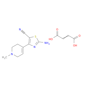 2-amino-4-(1-methyl-3,6-dihydro-2H-pyridin-4-yl)-1,3-thiazole-5-carbonitrile; but-2-enedioic acid