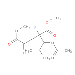 Butanedioic acid,2-[1-(acetyloxy)-2-methylpropyl]-2-fluoro-3-oxo-, 1,4-dimethyl ester
