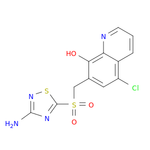 8-Quinolinol, 7-[[(3-amino-1,2,4-thiadiazol-5-yl)sulfonyl]methyl]-5-chloro-