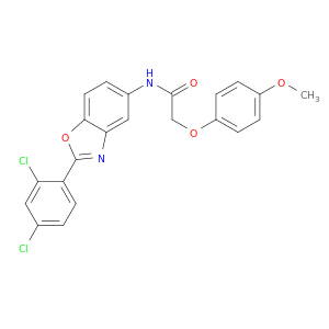 N-[2-(2,4-DICHLOROPHENYL)BENZOOXAZOL-5-YL]-2-(4-METHOXYPHENOXY)ACETAMIDE