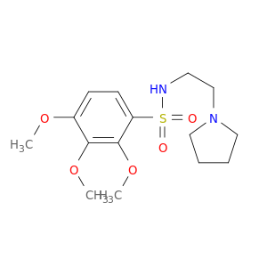 Benzenesulfonamide,2,3,4-trimethoxy-N-[2-(1-pyrrolidinyl)ethyl]-