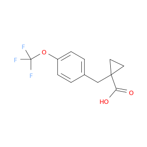 1-{[4-(Trifluoromethoxy)phenyl]methyl}cyclopropane-1-carboxylic Acid