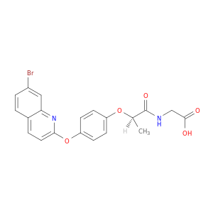 Glycine, N-[(2R)-2-[4-[(7-bromo-2-quinolinyl)oxy]phenoxy]-1-oxopropyl]-