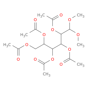 (2,3,4,5-tetraacetyloxy-6,6-dimethoxy-hexyl) acetate