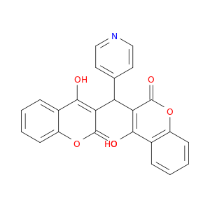 2H-1-Benzopyran-2-one, 3,3'-(4-pyridinylmethylene)bis[4-hydroxy-
