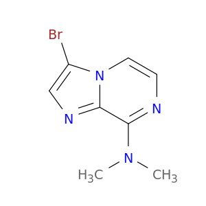 Imidazo[1,2-a]pyrazin-8-amine, 3-bromo-N,N-dimethyl-