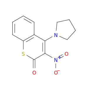 3-NITRO-4-PYRROLIDIN-1-YL-1-THIOCOUMARIN