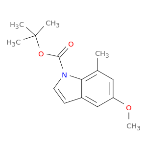 1H-吲哚-1-羧酸,5-甲氧基-7-甲基-,1,1-二甲基乙烯酯