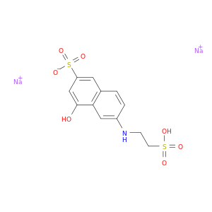 2-Naphthalenesulfonicacid, 4-hydroxy-6-[(2-sulfoethyl)amino]-, sodium salt (1:2)