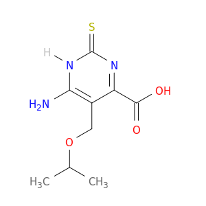 4-Pyrimidinecarboxylicacid, 6-amino-1,2-dihydro-5-[(1-methylethoxy)methyl]-2-thioxo-