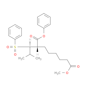 phenyl methyl (2S)-2-[(1R)-1-(benzenesulfonyl)-2-methyl-propyl]octanedioate