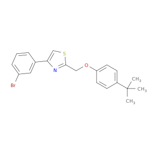 Thiazole,4-(3-bromophenyl)-2-[[4-(1,1-dimethylethyl)phenoxy]methyl]-