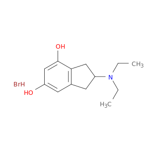 1H-Indene-4,6-diol, 2-(diethylamino)-2,3-dihydro-, hydrobromide