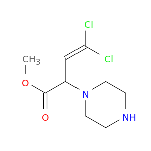 METHYL 4,4-DICHLORO-2-PIPERAZIN-1-YL-BUT-3-ENOATE