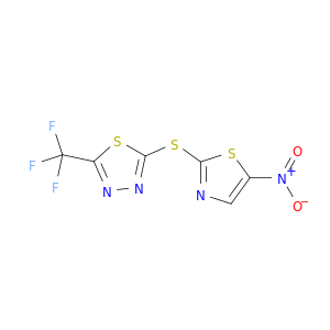 1,3,4-Thiadiazole, 2-[(5-nitro-2-thiazolyl)thio]-5-(trifluoromethyl)-