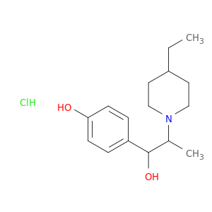 1-Piperidineethanol,4-ethyl-a-(4-hydroxyphenyl)-b-methyl-, hydrochloride (1:1)