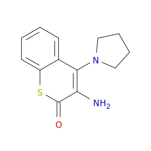 3-AMINO-4-PYRROLIDIN-1-YL-1-THIOCOUMARIN
