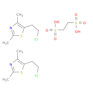 ethane-1,2-disulfonic acid- 5-(2-chloroethyl)-2,4-dimethyl-1,3-thiazole(1:2)