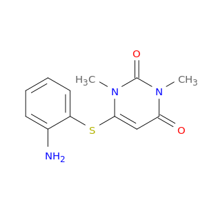 2,4(1H,3H)-Pyrimidinedione, 6-[(2-aminophenyl)thio]-1,3-dimethyl-
