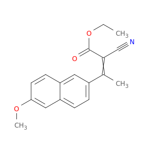 2-Butenoic acid, 2-cyano-3-(6-methoxy-2-naphthalenyl)-, ethyl ester