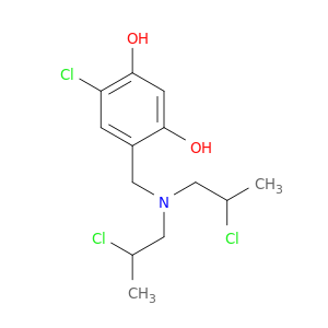 4-((BIS(2-CHLOROPROPYL)AMINO)METHYL)-6-CHLORORESORCINOL