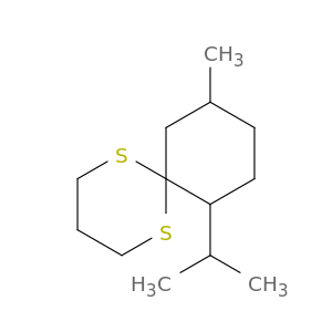 1,5-Dithiaspiro[5.5]undecane, 10-methyl-7-(1-methylethyl)-