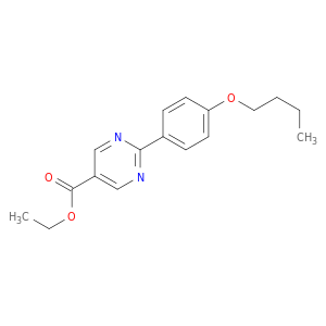 5-Pyrimidinecarboxylic acid, 2-(4-butoxyphenyl)-, ethyl ester