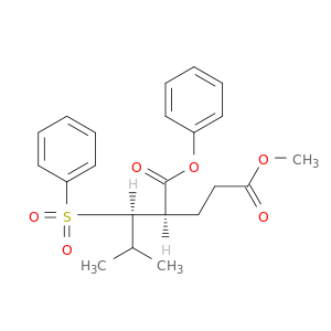Pentanedioic acid,2-[2-methyl-1-(phenylsulfonyl)propyl]-, 5-methyl 1-phenyl ester, (R*,R*)- (9CI)