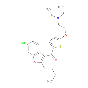 (2-butylbenzofuran-3-yl)-[5-(2-diethylaminoethoxy)thiophen-2-yl]methanone hydrochloride