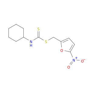 Carbamodithioic acid, cyclohexyl-, (5-nitro-2-furanyl)methyl ester