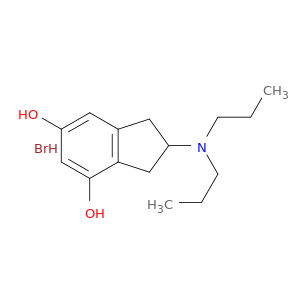 1H-Indene-4,6-diol, 2-(dipropylamino)-2,3-dihydro-, hydrobromide