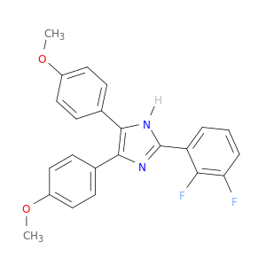 1H-Imidazole, 2-(2,3-difluorophenyl)-4,5-bis(4-methoxyphenyl)-