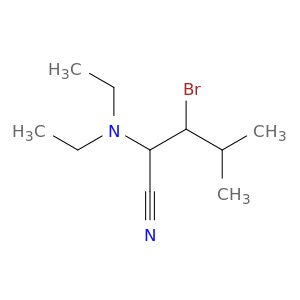 Pentanenitrile, 3-bromo-2-(diethylamino)-4-methyl-