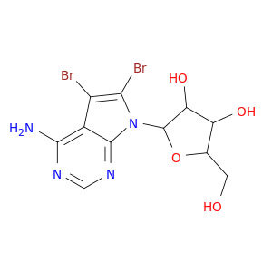 2-(4-AMINO-5,6-DIBROMO-PYRROLO[2,3-D]PYRIMIDIN-7-YL)-5-HYDROXYMETHYL-TETRAHYDRO-FURAN-3,4-DIOL