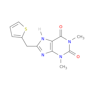 1,3-dimethyl-8-(thiophen-2-ylmethyl)-3,7-dihydro-1h-purine-2,6-dione