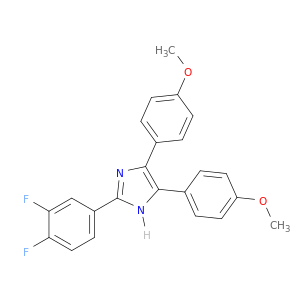 1H-Imidazole, 2-(3,4-difluorophenyl)-4,5-bis(4-methoxyphenyl)-