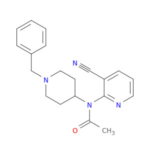 Acetamide, N-(3-cyano-2-pyridinyl)-N-[1-(phenylmethyl)-4-piperidinyl]-