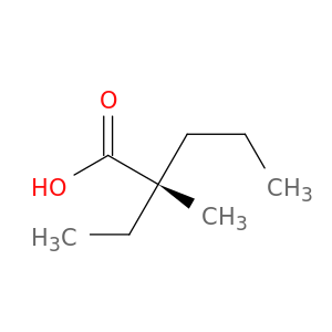 Pentanoic acid, 2-ethyl-2-methyl-, (S)-