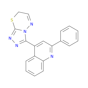 Quinoline, 2-phenyl-4-(7H-1,2,4-triazolo[3,4-b][1,3,4]thiadiazin-3-yl)-
