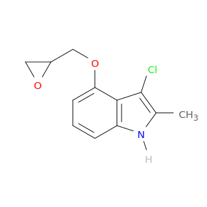 1H-Indole, 3-chloro-2-methyl-4-(oxiranylmethoxy)-