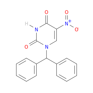 2,4(1H,3H)-Pyrimidinedione, 1-(diphenylmethyl)-5-nitro-