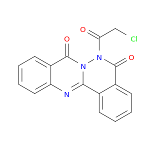 6H-Phthalazino[1,2-b]quinazoline-5,8-dione, 6-(chloroacetyl)-