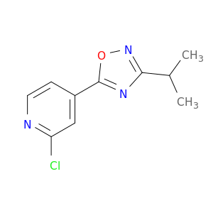 2-Chloro-4-[3-(propan-2-yl)-1,2,4-oxadiazol-5-yl]pyridine