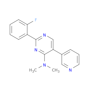 4-Pyrimidinamine, 2-(2-fluorophenyl)-N,N-dimethyl-5-(3-pyridinyl)-