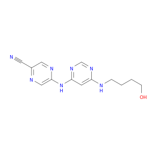 5-((6-((4-Hydroxybutyl)amino)pyrimidin-4-yl)amino)pyrazine-2-carbonitrile