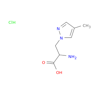2-Amino-3-(4-methyl-1H-pyrazol-1-yl)propanoic Acid Hydrochloride