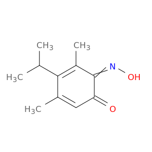 3,5-Cyclohexadiene-1,2-dione, 3,5-dimethyl-4-(1-methylethyl)-, 2-oxime